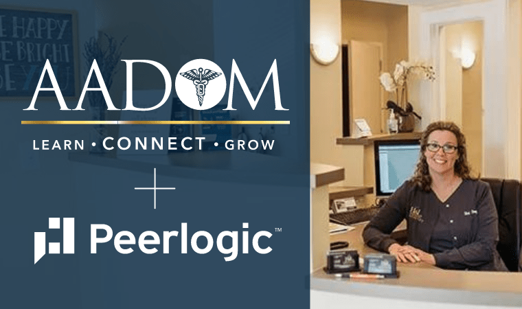 aadom annual conference peerlogic logo and booth 710